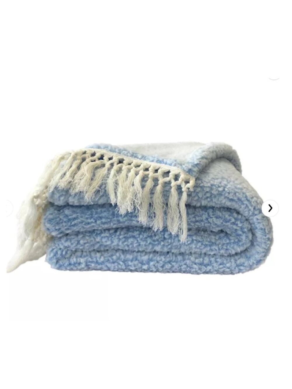 brand new Wild Sage Naomi Sherpa Throw Blanket in Open Air Blue